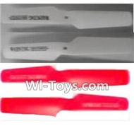 Subotech S910 Spare Parts-04 Propellers,Main rotor blades(4pcs)-(2X White,2X Red,Subotech S910 RC Quadcopter Drone Spare Parts Accessories,S910 RC Drone Replacement Parts