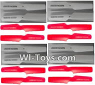 Subotech S910 Spare Parts-06 Propellers,Main rotor blades(16pcs)-(8X White,8X Red,Subotech S910 RC Quadcopter Drone Spare Parts Accessories,S910 RC Drone Replacement Parts