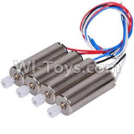JJRC H5 H5C Parts-36 Reversing-rotating Motor with Black and white wire(2pcs) & rotating Motor with red and Blue wire(2pcs) For JJRC H5C Quadcopter parts,H5C Drone Parts