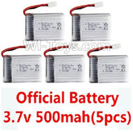 JJRC H5 H5C Parts-44 Official 3.7v 500mah battery(5pcs) For JJRC H5C Quadcopter parts,H5C Drone Parts