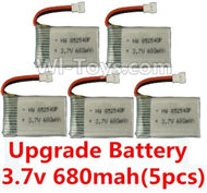 JJRC H5 H5C Parts-45 Upgrade 3.7v 680mah battery(5pcs) For JJRC H5C Quadcopter parts,H5C Drone Parts
