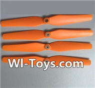 SYMA X8 X8C Parts-23 Main rotor blades(4pcs)-Orange For SYMA X8 X8C RC Quadcopter parts,FPV Camera UFO