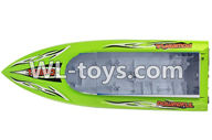 UDI902 RC Boat parts-07 Bottom boat cover,Bottom shell cover-Green