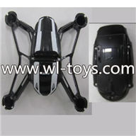 UDI U27 U927 RC Quadcopte parts-01 Upper Main body frame with sheel cover-Black & Bottome shell cover