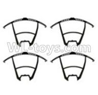 UDI U818S U842 U842-1 RC Quadcopter parts-04 Outer protect frame for the blades-Black(4pcs)