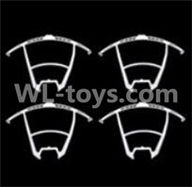 UDI U818S U842 U842-1 RC Quadcopter parts-09 Outer protect frame for the blades-White(4pcs)