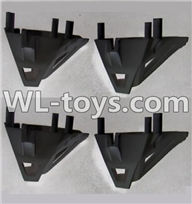 UDI U818S U842 U842-1 RC Quadcopter parts-23 Motor cover(4pcs)-Black