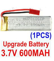 Holy Stone U818A Parts-23 Upgrade 3.7v 600mah battery(1pcs)-Size-64X17X8.5MM,Holy Stone U818A Quadcopter parts,U818A rc Drone spare parts