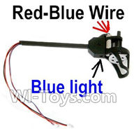 Holy Stone U818A Parts-38 Rotating Motor Assembly with Red and Blue Wire(Blue Light),Holy Stone U818A Quadcopter parts,U818A rc Drone spare parts