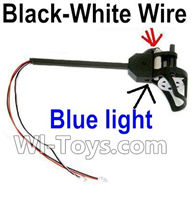 Holy Stone U818A Parts-40 Reversing-rotating Motor Assembly with Black and White wire(Blue Light),Holy Stone U818A Quadcopter parts,U818A rc Drone spare parts