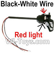 UDI U919 U919A Parts-23 Reversing-rotating Motor Assembly with Black and White wire(Red Light) for UDIR/C U919 U919A Quadcopter parts,rc Drone spare parts