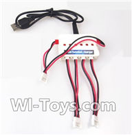 UDI U845 U845A Parts-06 Upgrade 1-to-3 charger with balance charger,UDIR/C U845 U845A Six-axis aircraft Spare Parts Replacement Accessories,U845 rc Hexacopter,Quadcopter drone parts