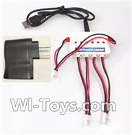 UDI U845 U845A Parts-07 Upgrade 1-to-3 charger with balance charger & USB-to-Socket Conversion plug,UDIR/C U845 U845A Six-axis aircraft Spare Parts Replacement Accessories,U845 rc Hexacopter,Quadcopter drone parts