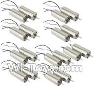 UDI U845 U845A Parts-19 Reversing-rotating Motor with Black and white wire(9pcs) & rotating Motor with red and Blue wire(9pcs),UDIR/C U845 U845A Six-axis aircraft Spare Parts Replacement Accessories,U845 rc Hexacopter,Quadcopter drone parts