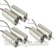 UDI U845 U845A Parts-20 Reversing-rotating Motor with Black and white wire(3pcs) & rotating Motor with red and Blue wire(3pcs),UDIR/C U845 U845A Six-axis aircraft Spare Parts Replacement Accessories,U845 rc Hexacopter,Quadcopter drone parts