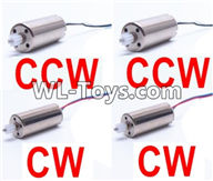 UDIRC-i350H Spare Parts-13-01 Reversing-rotating Motor with Black and White wire(2pcs) & Rotating Motor with red and Blue wire(2pcs),UDIR/C i350H rc Quadcopter parts,i350H rc Drone spare parts Accessories