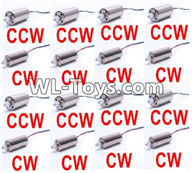 UDIRC-i350H Spare Parts-13-02 Reversing-rotating Motor with Black and White wire(8pcs) & Rotating Motor with red and Blue wire(8pcs),UDIR/C i350H rc Quadcopter parts,i350H rc Drone spare parts Accessories