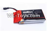 UDIRC-i350H Spare Parts-14-01 3.7v 500mah Battery(1pcs),UDIR/C i350H rc Quadcopter parts,i350H rc Drone spare parts Accessories