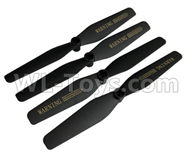 Visuo XS809S Propellers Parts,Main rotor blades(4pcs)-Black,Visuo XS809S Parts