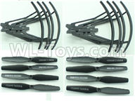Visuo XS809HW XS809W Parts-Outer frame Parts(4pcs)+ Motor(8pcs)+ Propellers(8pcs)