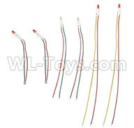 Visuo XS809HW XS809W Parts-LED Light  Parts with wire(6pcs)