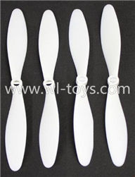 WLtoys V393 RC Quadcopter parts-07 Official Main rotor blades(4pcs-2x Clockwise and 2x Counterclockwise)-White