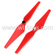 WLtoys V393 RC Quadcopter parts-09 Upgrade Main rotor baldes(2pcs 1x Clockwise and 1x Counterclockwise)-Red