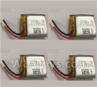 Wltoys Q676 Parts-06-03 3.7V 450mAh 20C Battery(902530)-4pcs,Wltoys Q676 RC Quadcopter Drone Spare Parts Accessories,Wltoys Model Q676 Replacement Accessories