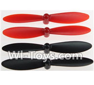 Wltoys Q242 Q242G DQ242 Q242K Parts-04 Propellers,Main rotor blades(4pcs-2X Red,2X Black) For WLTOYS DQ242 Q242 Q242G Q242K RC Quadcopter parts RC Drone parts