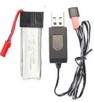 Wltoys Q242 Q242G DQ242 Q242K Parts-28 3.7v 500mah Battery for the FPV Transmitter & USB Charger wire For WLTOYS DQ242 Q242 Q242G Q242K RC Quadcopter parts RC Drone parts