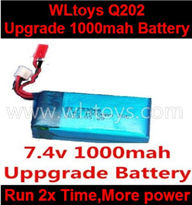 Wltoys Q202 Quadcopter parts-37 Upgrade 7.4v 1000mah 20C Battery-Fly more time,More power