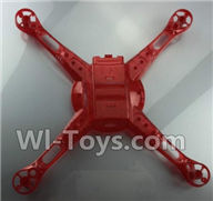 Wltoys Q222K Q222G Parts-04 the Bottom shell cover-Red,Wltoys Q222K Q222G RC Drone Spare parts,Q222K RC Quadcopter Accessories,Q222G headless mode Replacement parts