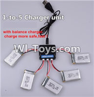 Wltoys Q282 Q282G Q282J parts-18 Upgrade 1-to-5 charger and balance charger(Not include the 5 battery) For WLTOYS Q282 RC Quadcopter parts RC Drone parts