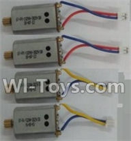 Wltoys Q303 Spare parts-30-01 Reversing-rotating Motor with Blue and Yellow wire(2pcs) & Rotating Motor with red and Blue wire(2pcs),Wltoys Q303 RC Quadcopter Drone Spare Parts Accessories,Wltoys Model Q303-A Q303-B Q303-C Replacement Accessories