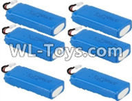 Wltoys Q323 Parts-10-03 Q323-11 7.4V 2300MAH Battery(6pcs),Wltoys Q323 RC Quadcopter Drone Spare Parts Accessories,Wltoys Model Q323-B Q323-C Q323-E Replacement Accessories