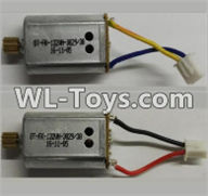 Wltoys Q323 Parts-28-02 Reversing-rotating Motor with Black and Yellow wire(1pcs) & rotating Motor with red and Black wire(1pcs),Wltoys Q323 RC Quadcopter Drone Spare Parts Accessories,Wltoys Model Q323-B Q323-C Q323-E Replacement Accessories