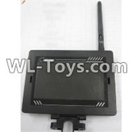 Wltoys Q323 Parts-46 5.8G image transmission return display Screen + antenna set,Wltoys Q323 RC Quadcopter Drone Spare Parts Accessories,Wltoys Model Q323-B Q323-C Q323-E Replacement Accessories