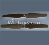 Wltoys Q333 Spare Parts-27-02 Propellers,Main rotor blades(2pcs)-Black,Wltoys Q333 RC Quadcopter Drone Spare Parts Accessories,Wltoys Model Q333 Replacement Accessories