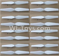 Wltoys Q333 Spare Parts-27-05 Propellers,Main rotor blades(16pcs)-White,Wltoys Q333 RC Quadcopter Drone Spare Parts Accessories,Wltoys Model Q333 Replacement Accessories