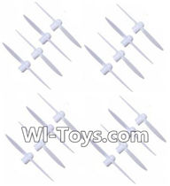 Wltoys Q343 Spare Parts-03-02 Propellers,Main rotor blades(16pcs),Wltoys Q343 RC Quadcopter Drone Spare Parts Accessories,Wltoys Model Q343 Q343B Q343C Replacement Accessories