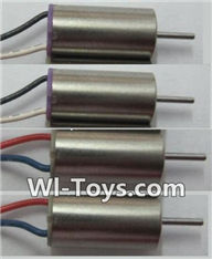 Wltoys Q343 Spare Parts-07-01 clockwise rotating Motor with Red and Blue wire(2pcs) & counterclockwise Reversing-rotating Motor with Black and white wire(2pcs),Wltoys Q343 RC Quadcopter Drone Spare Parts Accessories,Wltoys Model Q343 Q343B Q343C Replaceme