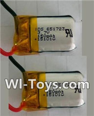 Wltoys Q343 Spare Parts-09-02 Official 3.7V 150MAH Battery(2pcs),Wltoys Q343 RC Quadcopter Drone Spare Parts Accessories,Wltoys Model Q343 Q343B Q343C Replacement Accessories