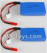 Wltoys Q353 Spare Parts-11-02 7.4V 1200MAH 20C Battery(2pcs)-Size- 64.5x30x15mm,Wltoys Q353 RC Quadcopter Drone Spare Parts Accessories,Wltoys Model Q353 Aeroamphibious Air Land Sea Mode Replacement Parts