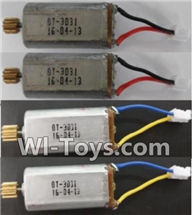 Wltoys Q353 Spare Parts-19-01 Reversing-rotating Motor with Blue and Yellow wire(2pcs) & rotating Motor with red and Black wire(2pcs),Wltoys Q353 RC Quadcopter Drone Spare Parts Accessories,Wltoys Model Q353 Aeroamphibious Air Land Sea Mode Replacement Pa