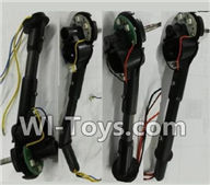 Wltoys Q353 Spare Parts-24-01 Whole Motor seat assembly(total 4 set,2x CW,2x CCW),Wltoys Q353 RC Quadcopter Drone Spare Parts Accessories,Wltoys Model Q353 Aeroamphibious Air Land Sea Mode Replacement Parts