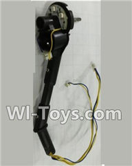 Wltoys Q353 Spare Parts-25 Rear and Left Motor seat assembly(with Yellow and Blue wire)-1 set,Wltoys Q353 RC Quadcopter Drone Spare Parts Accessories,Wltoys Model Q353 Aeroamphibious Air Land Sea Mode Replacement Parts