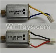 Wltoys Q393 Spare Spare Parts-24-02 Reversing-rotating Motor with Black and Yellow wire(1pcs) & rotating Motor with red and Black wire(1pcs),Wltoys Q393 Q393-A Q393-C Q393-E RC Quadcopter Drone Spare Parts Accessories,Wltoys Model Q393 Replacement Accesso
