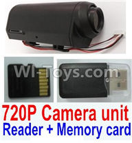 Wltoys Q393 Spare Spare Parts-27 720P camera assembly(Include 720P Camera unit,Reader,4GB Memory card),Wltoys Q393 Q393-A Q393-C Q393-E RC Quadcopter Drone Spare Parts Accessories,Wltoys Model Q393 Replacement Accessories
