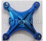 Wltoys Q606 Spare parts-01-02 Upper shell cover-Blue,Wltoys Q606 RC Quadcopter Drone Spare Parts Accessories,Wltoys Model Q616 Mini Drone Replacement Accessories