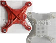 Wltoys Q606 Spare parts-02-01 Upper and bottom shell cover-Red,Wltoys Q606 RC Quadcopter Drone Spare Parts Accessories,Wltoys Model Q616 Mini Drone Replacement Accessories